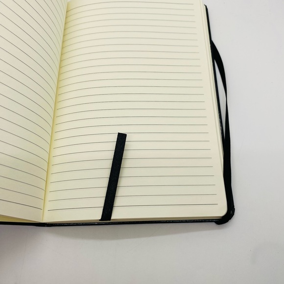 NWOT JournalBooks Ambassador Hard Cover Notebook Black with elastic closure - Picture 4 of 5